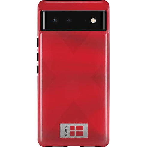 Denmark Soccer Flag Google Pixel 6 Case